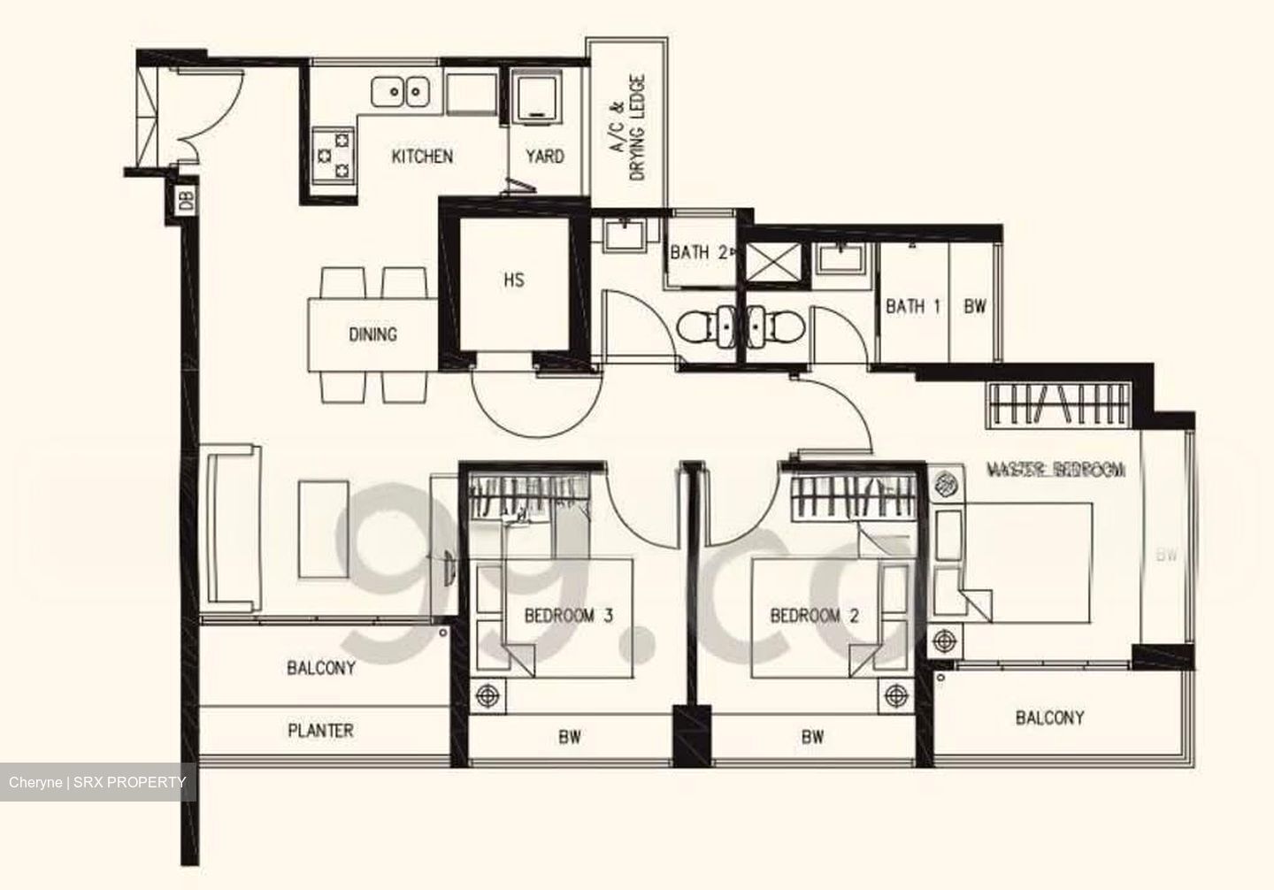 Blk 588B Park Central @ Amk (Ang Mo Kio), HDB 4 Rooms #566266181